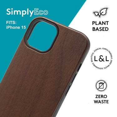 Eco Friendly Walnut iPhone 15 Case - Loam & Lore